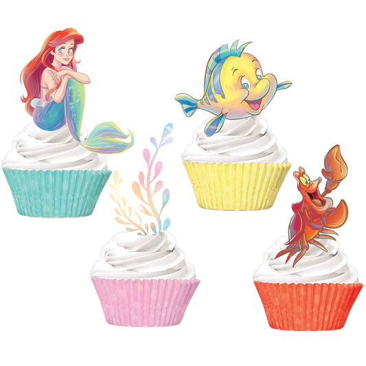 The Little Mermaid Cupcake Cases & Pick Set