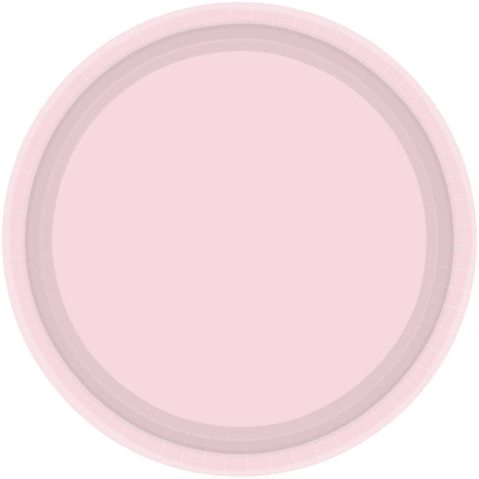 Paper Plates 17cm Round 20CT FSC - Pastel Pink NPC