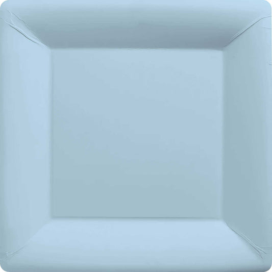 Paper Plates 17cm Square 20CT FSC - Pastel Blue NPC