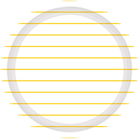 Stripes Paper Plates 23cm Round 8CT FSC - Sunshine Yellow NPC