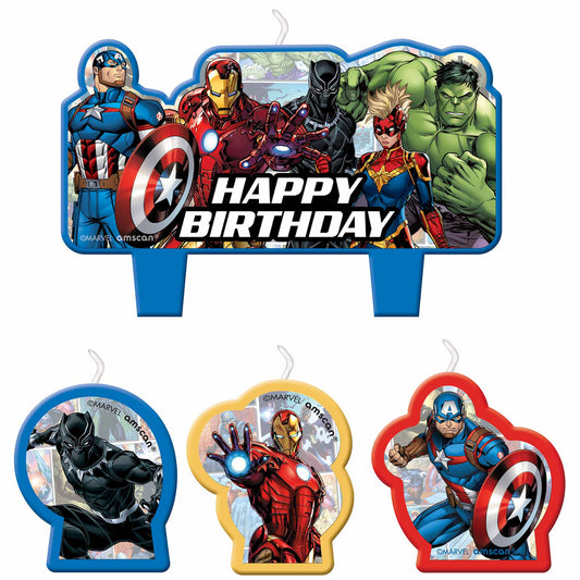 Marvel Avengers Powers Unite Birthday Candle Set