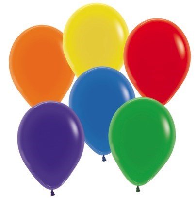 Sempertex 12cm Crystal Assorted Latex Balloons 50PK
