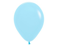Sempertex 12cm Pastel Matte Blue Latex Balloons 640, 50PK