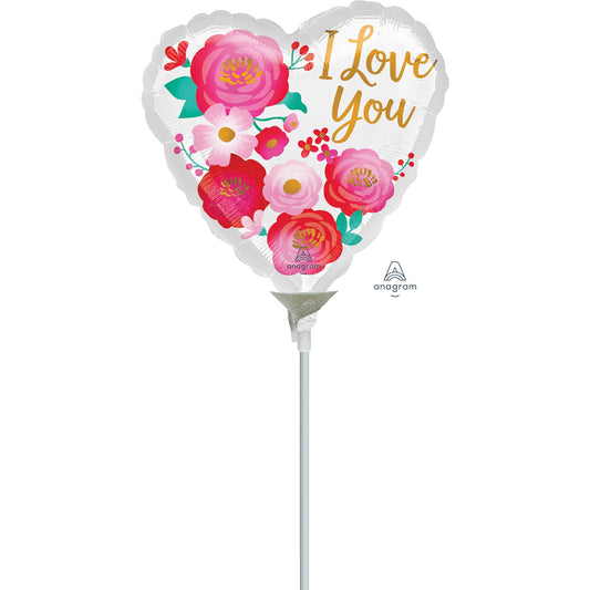10cm I Love You Ombre Flowers A10