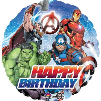 45cm Standard HX Avengers Happy Birthday S60
