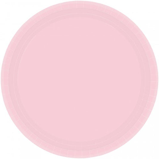 Paper Plates 23cm Round 20CT Blush Pink