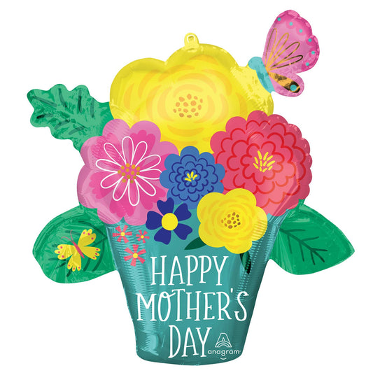 SuperShape XL Happy Mother's Day Pretty Flower Pot P35