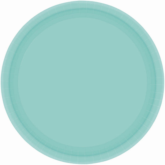 Paper Plates 23cm Round 20CT - Robin's Egg Blue