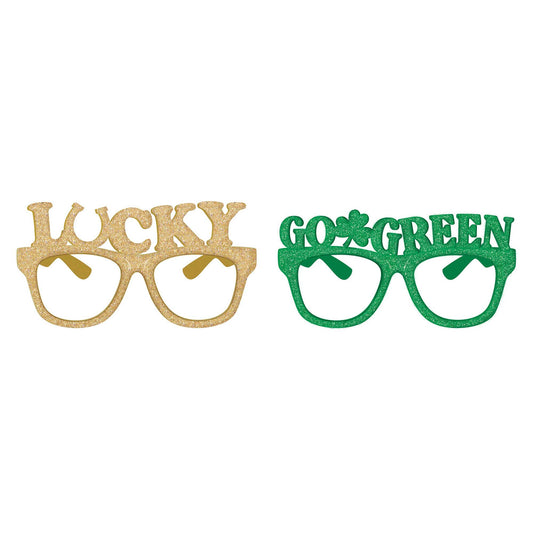 St Patrick's Day Glitter Glasses
