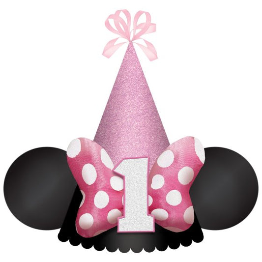 Minnie Mouse Forever Deluxe Cone Hat 1st Birthday
