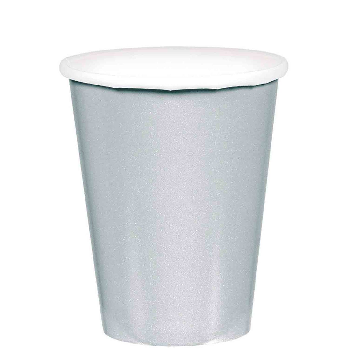 266ml Cups Paper 20 Pack - Silver