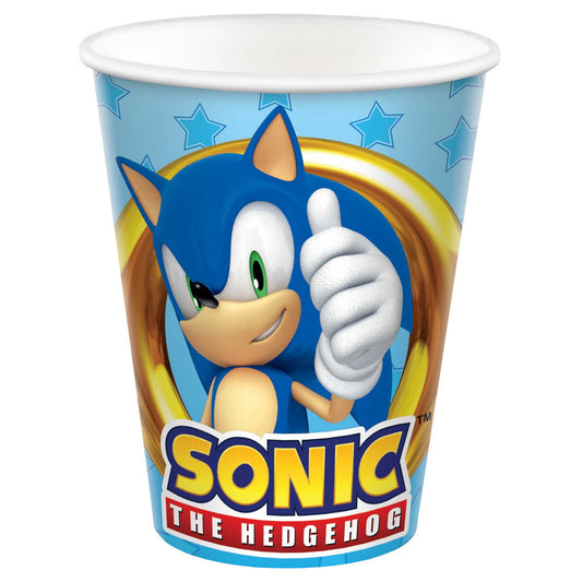 Sonic the Hedgehog 9oz / 266ml Paper Cups