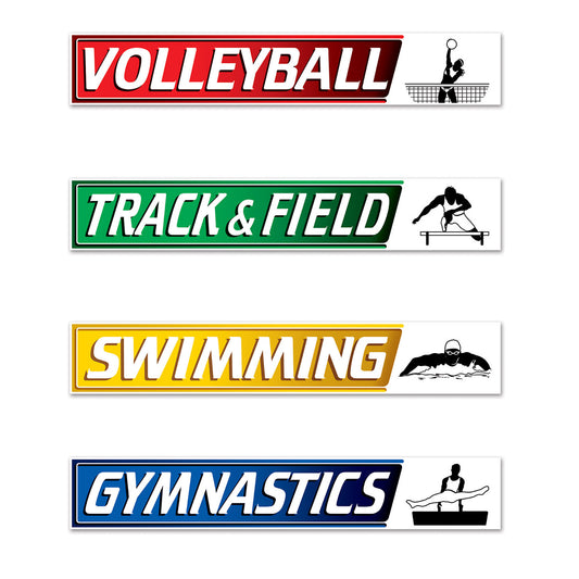 Sports Street Signs Cutouts Assorted Designs