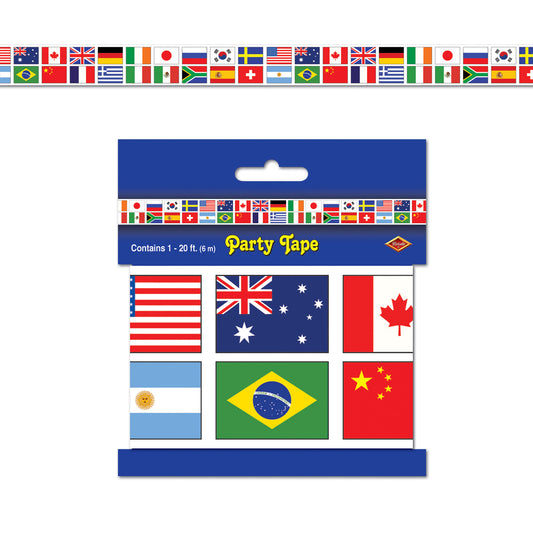 International Flags Party Decorating Tape