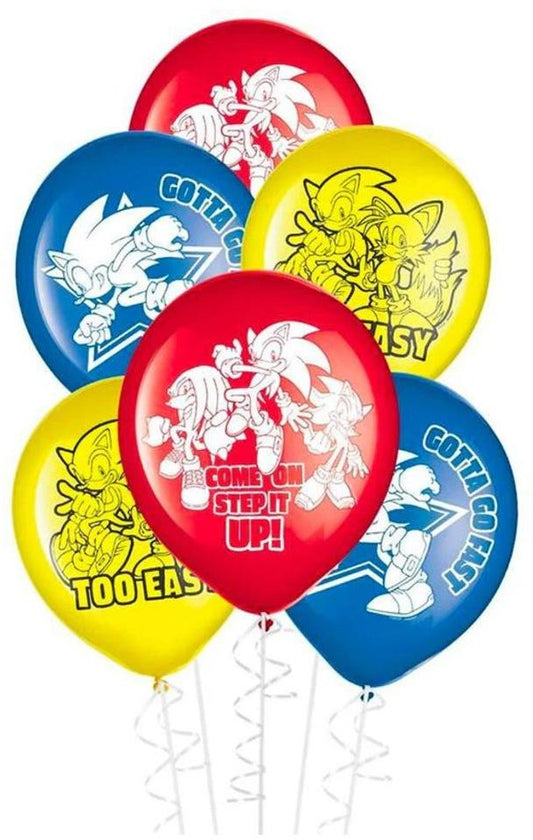 Sonic the Hedgehog 30cm Latex Balloons