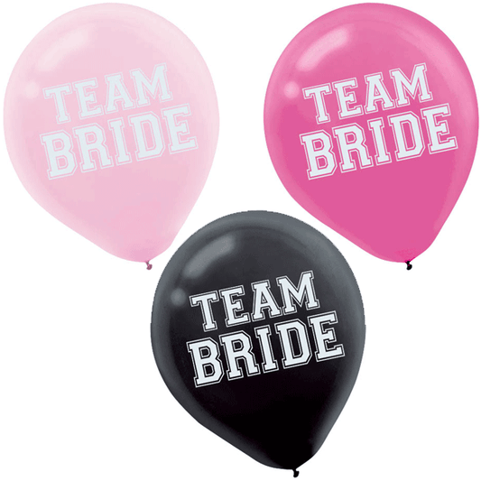 Team Bride 30cm Latex Balloons