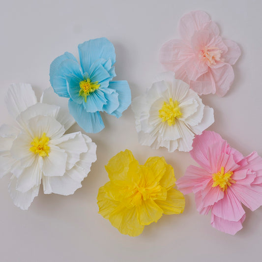 Hello Spring Tissue Paper Flowers