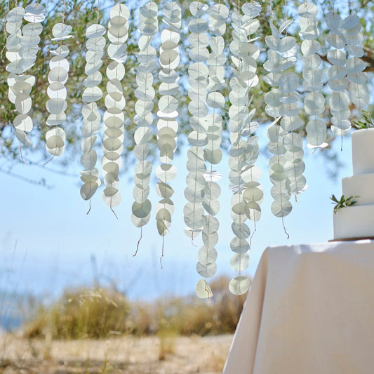 Sage Wedding Hanging Paper Tissue Backdrop