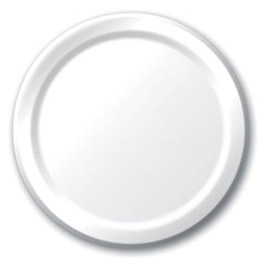 White Dinner Plates Paper 23cm