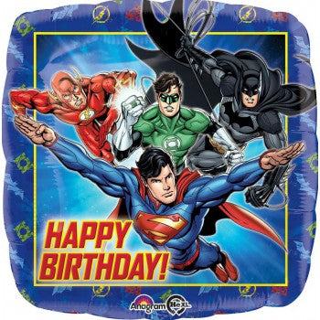 45cm Standard HX Justice League Happy Birthday S60