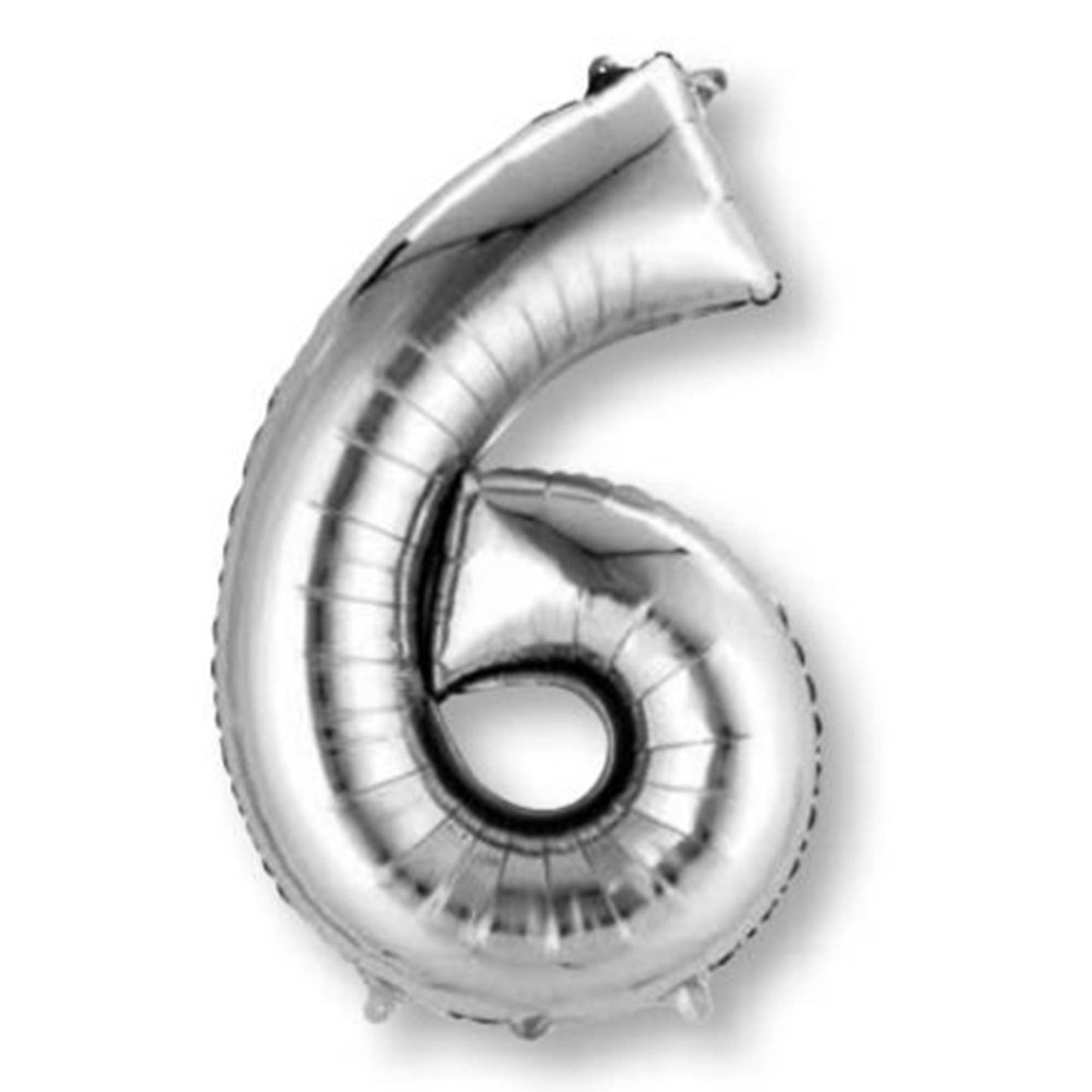 SuperShape Silver Numeral 6.  L34