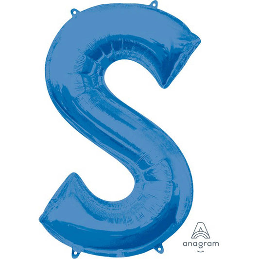 SuperShape Letter S Blue L34