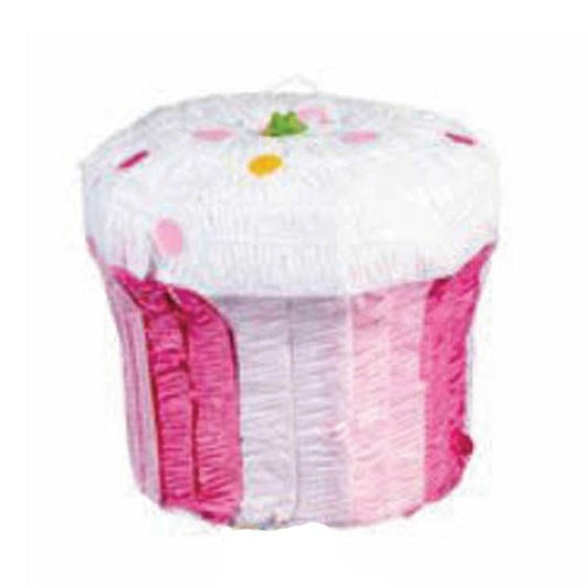 Pink Cupcake 3D Shape Pinata