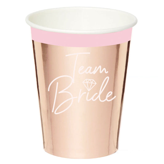 Team Bride 250ml Paper Cups FSC
