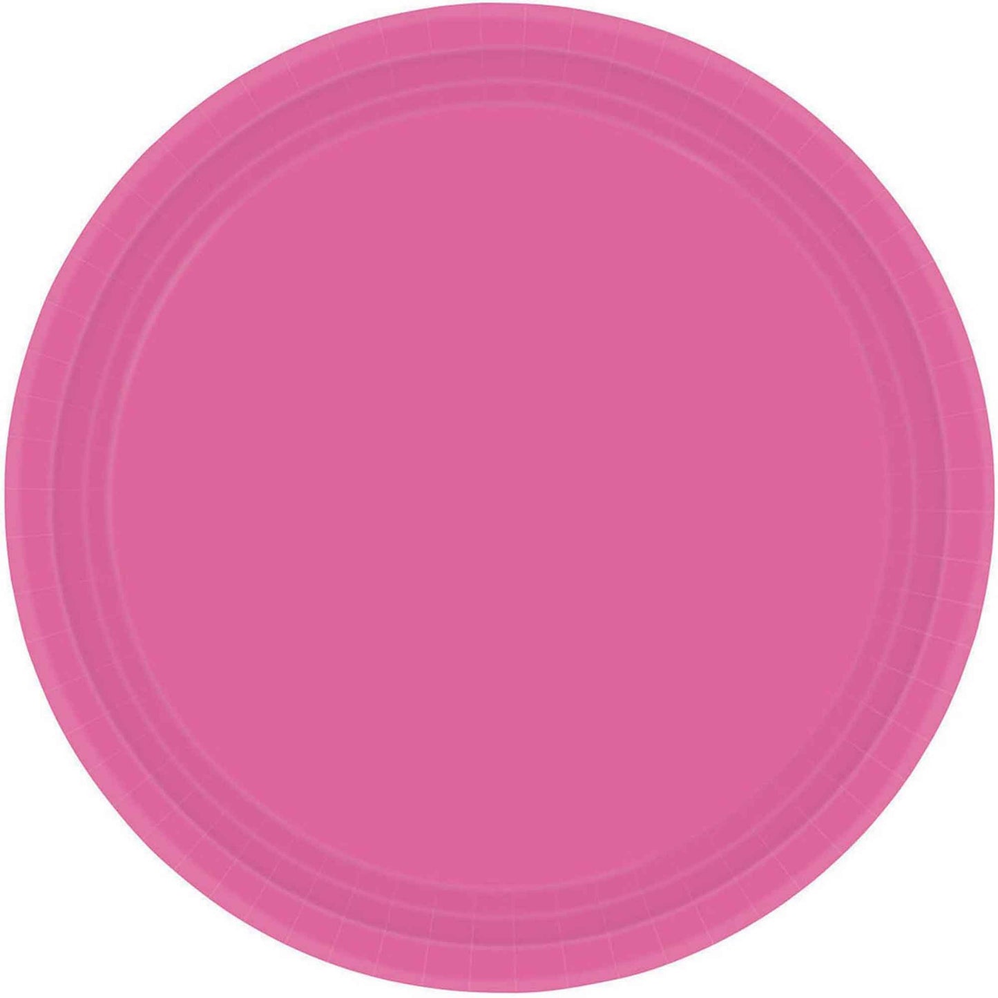 Paper Plates 23cm Round 20CT FSC - Bright Pink NPC