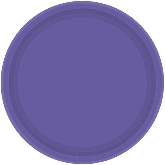 Paper Plates 23cm Round 20CT FSC - New Purple NPC