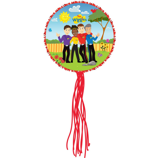 The Wiggles Party Expandable Pull String Drum Pinata FSC