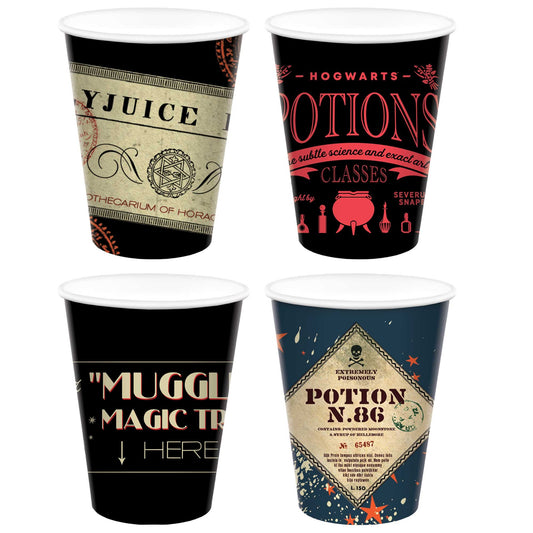Harry Potter 250ml Mixed Design Paper Cups FSC 8Pk