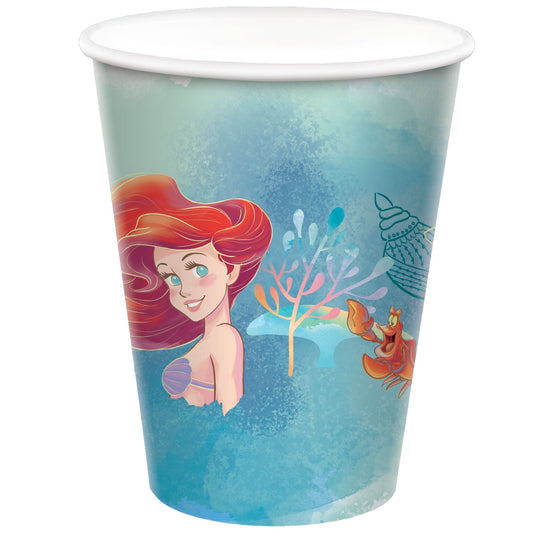 The Little Mermaid 266ml Paper Cups