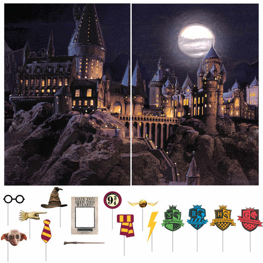 Harry Potter Castle Scene Setter with Props FSC 17Pc