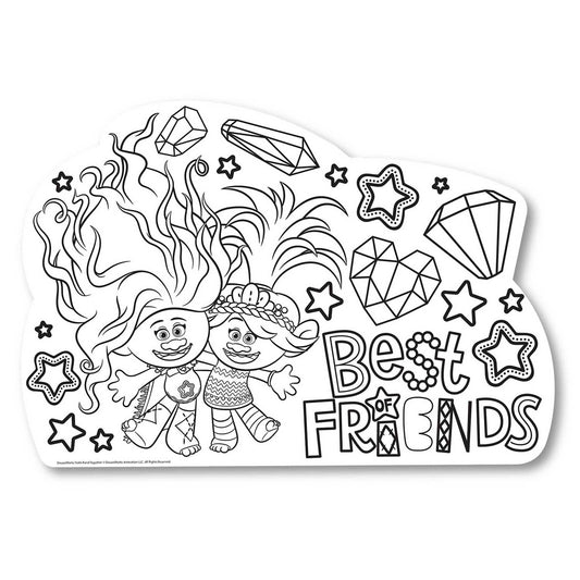 Trolls 3 Band Together Colour In Placemats FSC