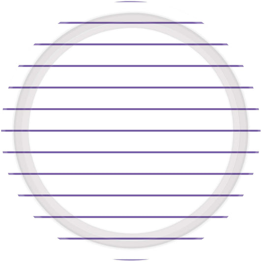 Stripes Paper Plates 23cm Round 8CT FSC -  New Purple NPC