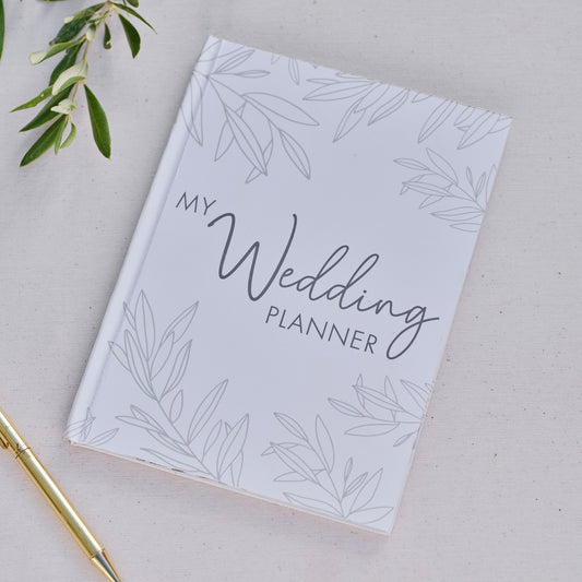 Sage Wedding White Wedding Planner Notebook FSC