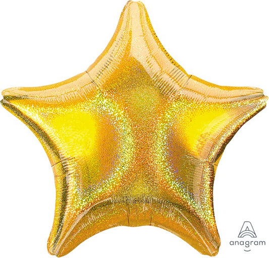 45cm Standard Holographic Star Gold Dazzler Star S40