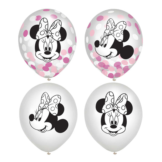 Minnie Mouse Forever 30cm Latex Balloons & Confetti