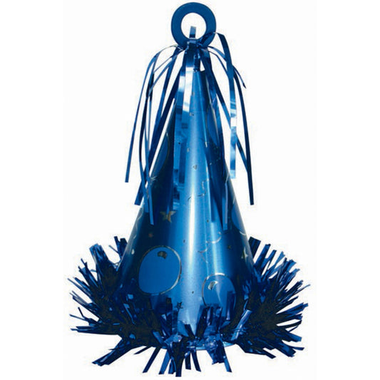 Party Hat Balloon Weight - Blue