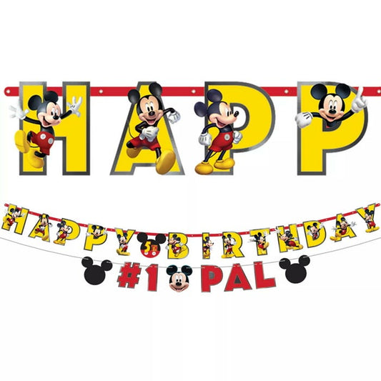 Mickey Mouse Forever Jumbo Add-An-Age Letter Banner & Mini Banner