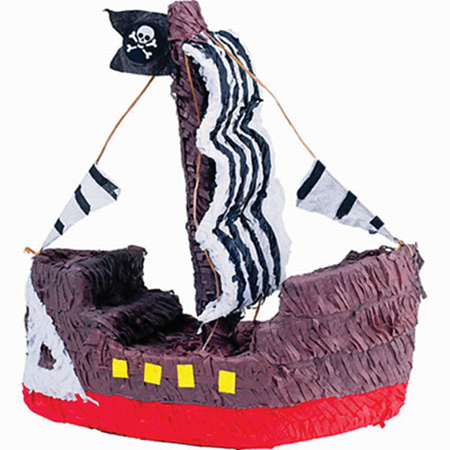 Pirate Ship 3D Shape Pinata