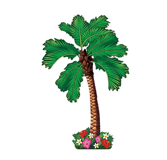 Summer Luau Jointed Cardboard Palm Tree Cutout