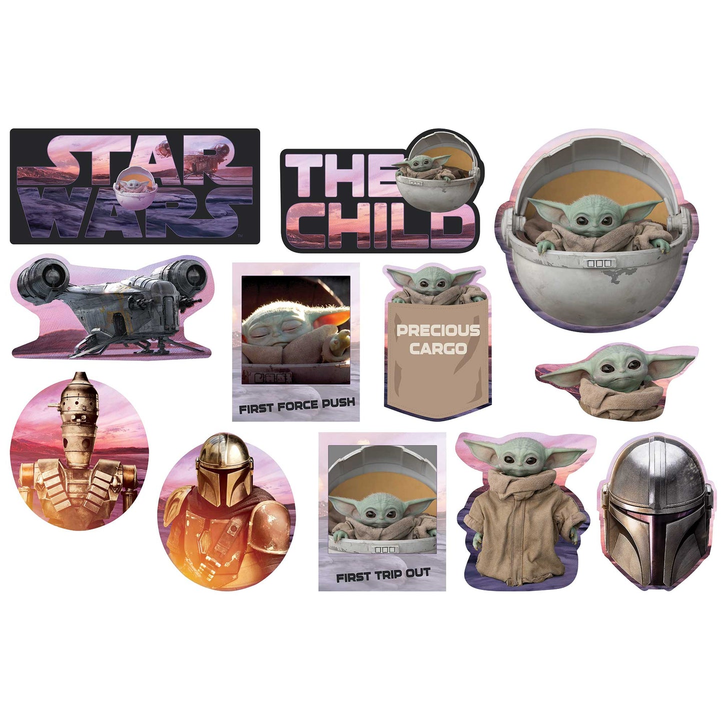 The Mandalorian Star Wars Cutouts Value Pack