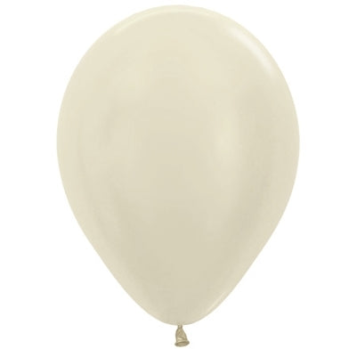 Sempertex 12cm Satin Pearl Ivory Latex Balloons 473, 50PK