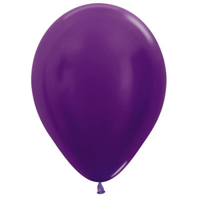 Sempertex 12cm Metallic Purple Violet Latex Balloons 551, 50PK
