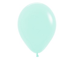 Sempertex 12cm Pastel Matte Green Latex Balloons 630, 50PK