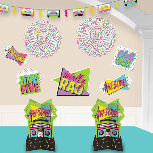 Awesome Party 80's Room Decorating Kit