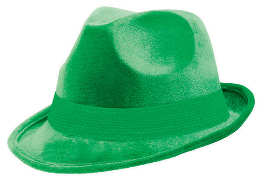 Fedora Velour Hat  - Green