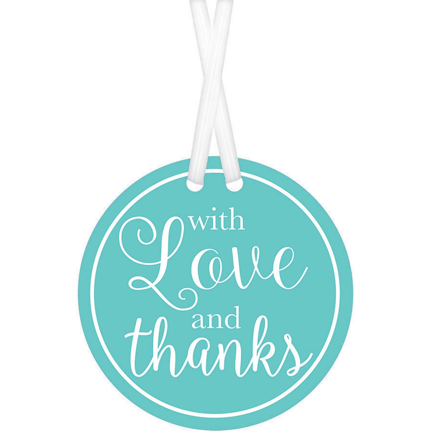 With Love & Thanks Tags - Robin's Egg Blue